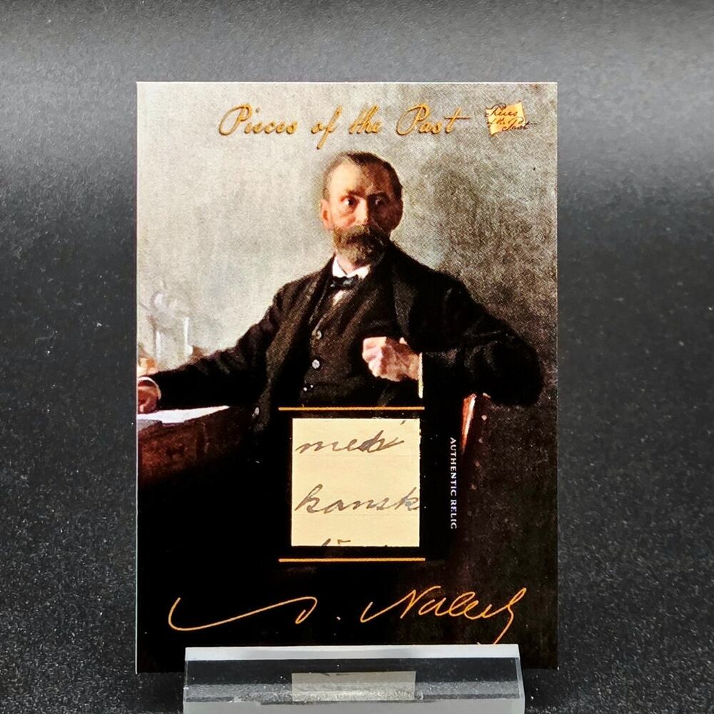 Authentic Alfred Nobel Handwriting Relic Piece of History Peace Prize
